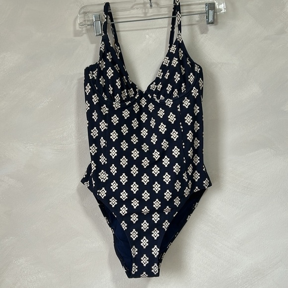 Tory Burch “Double Diamond” Full Piece Bathing Suit size small - Picture 2 of 9